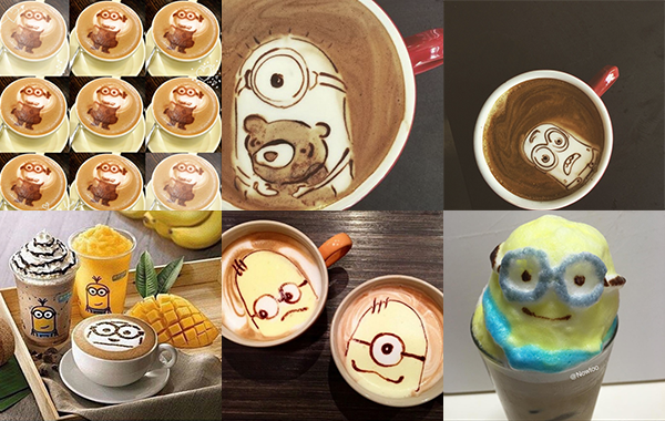 minion latte art